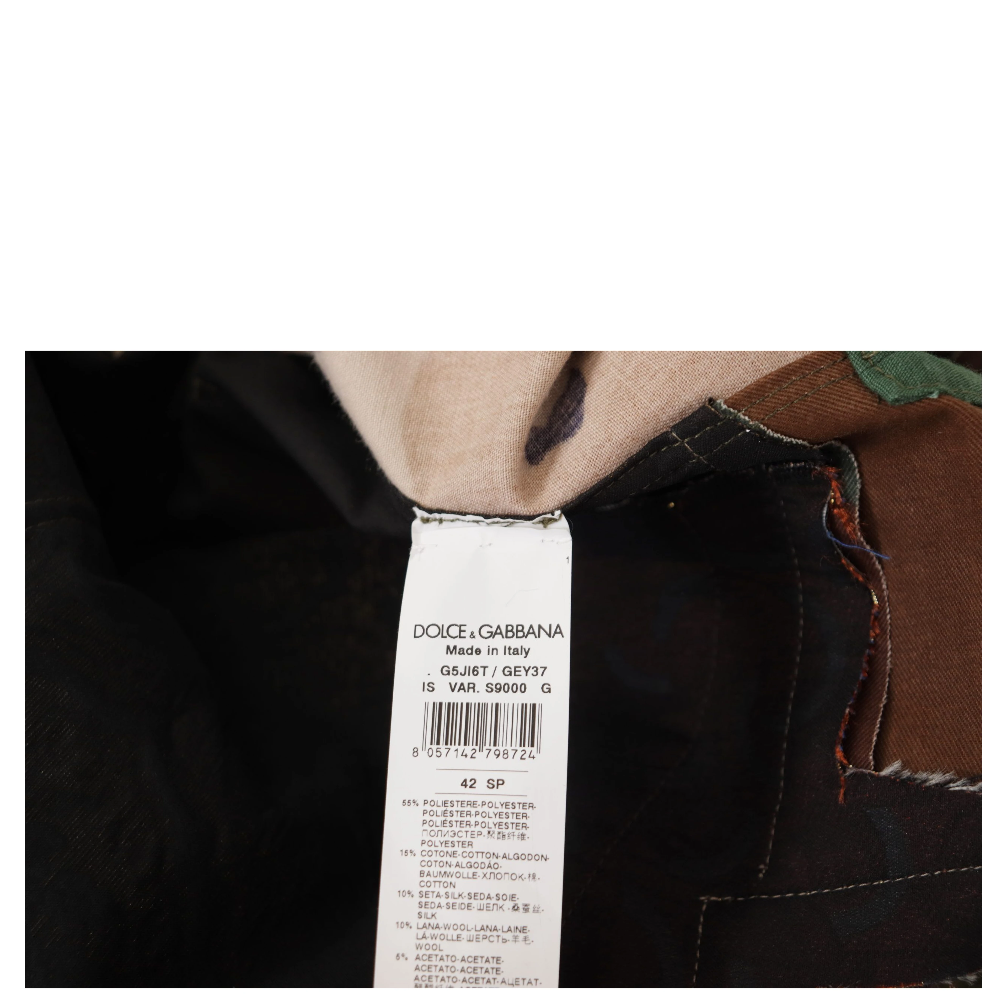 Multicolor Button Down Patchwork Shirt