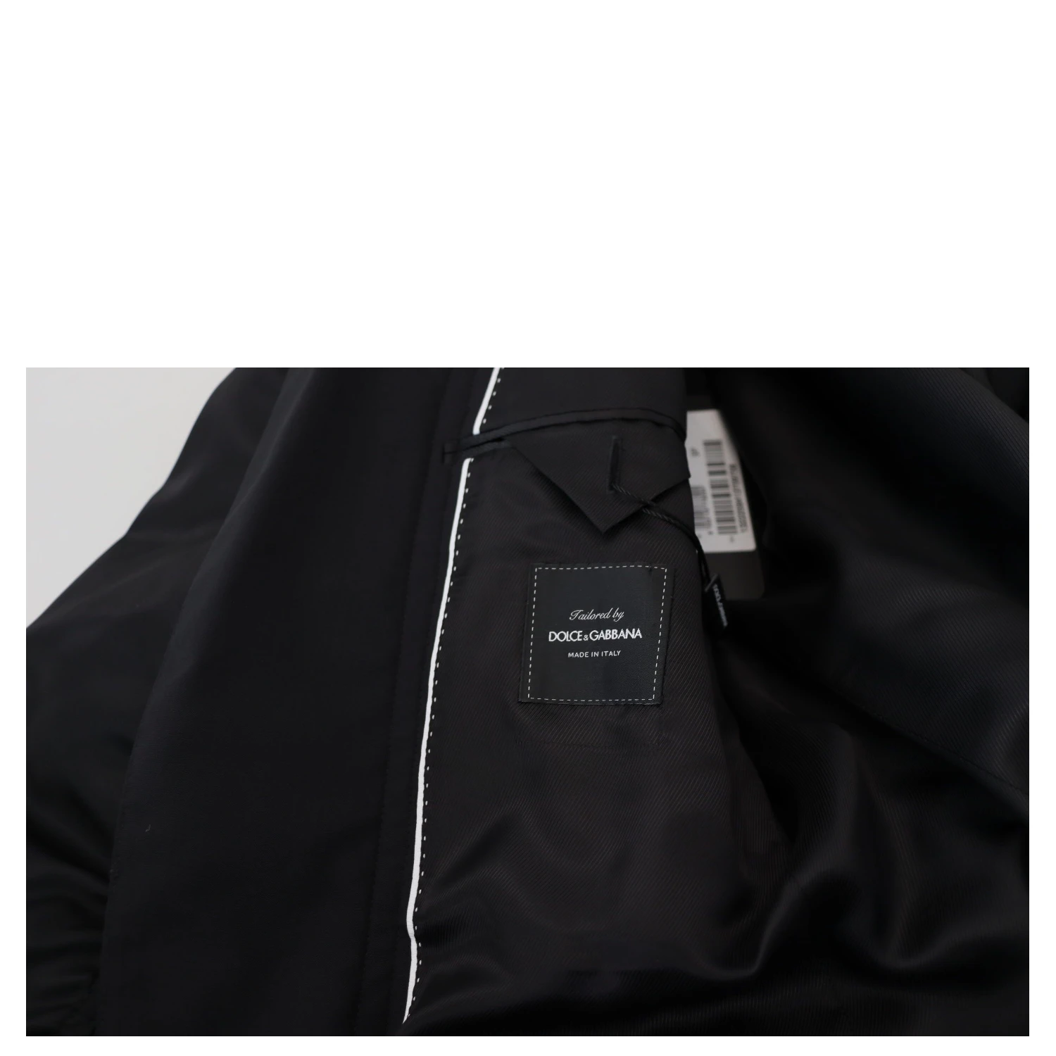 Black Wool Full Zip Long Sleeves Jacket