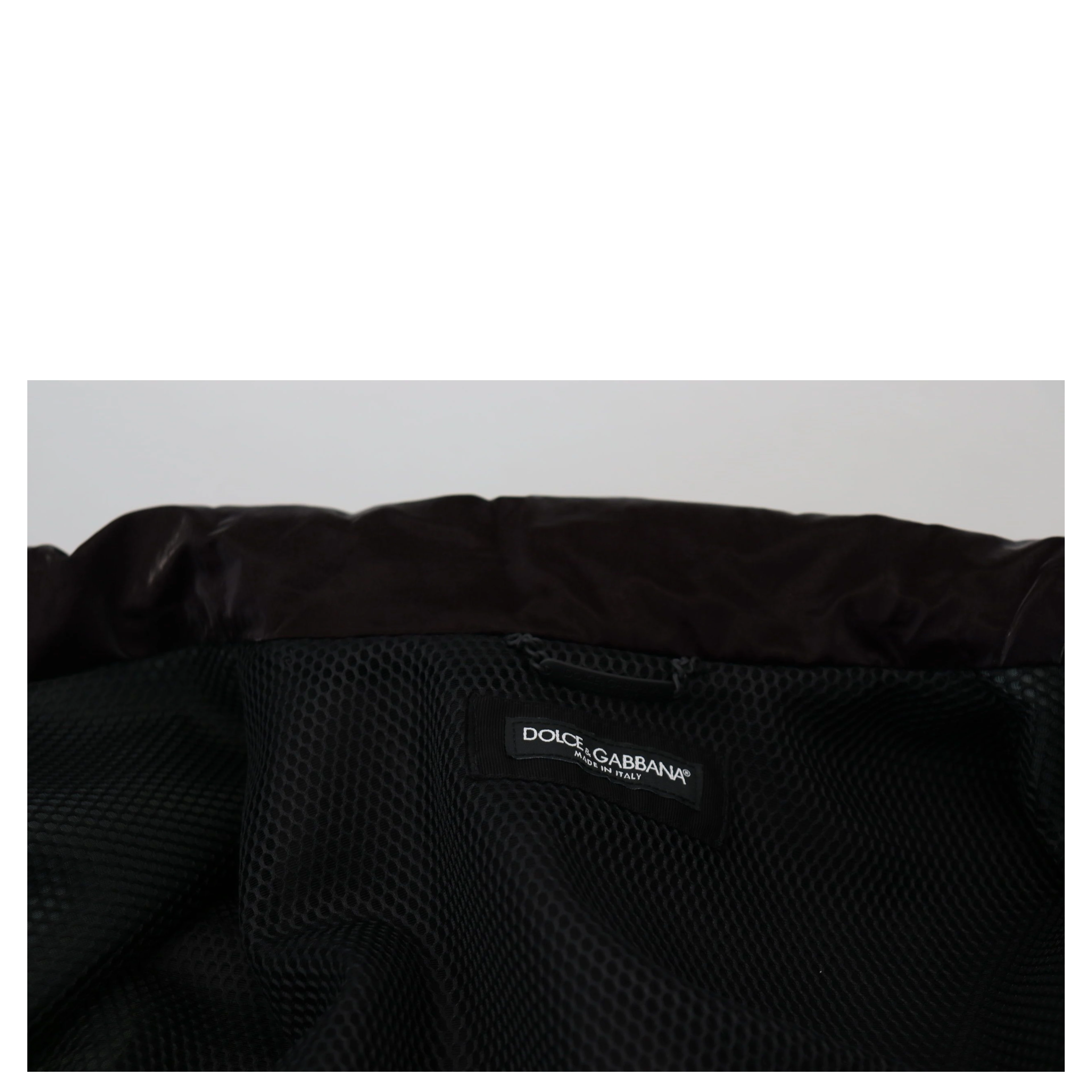 Bordeaux Nylon Collared Men Coat Jacket