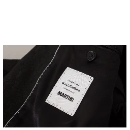 Black Polyester Formal 2 Piece MARTINI Suit