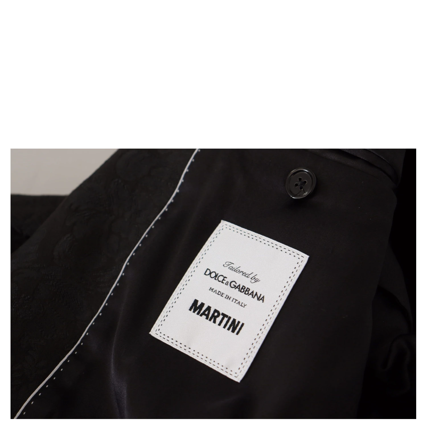 Black Polyester Formal 2 Piece MARTINI Suit