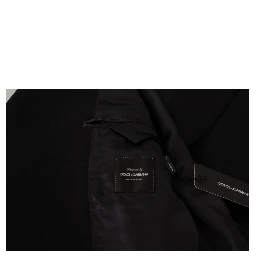 Black Wool Single Breasted Jacket Blazer
