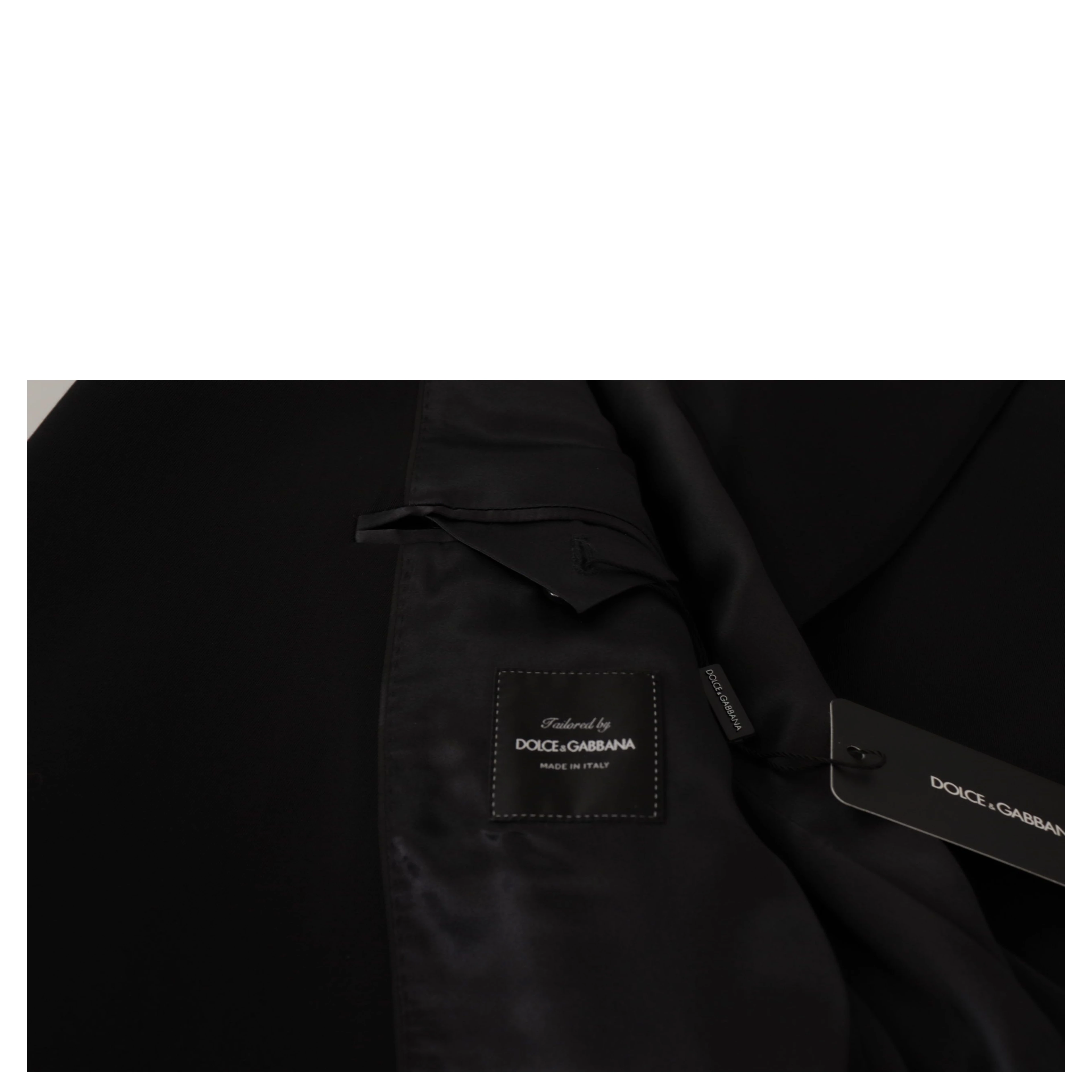 Black Wool Single Breasted Jacket Blazer