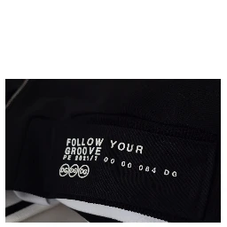 Black Polyester Hooded Full Zip Jacket
