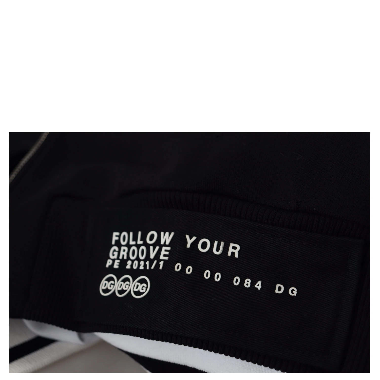 Black Polyester Hooded Full Zip Jacket