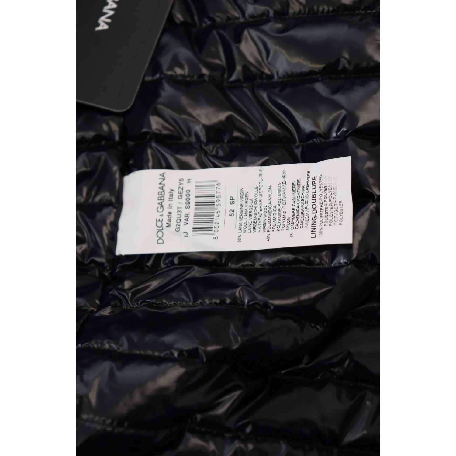 Black Wool Collared Full Zip Jacket