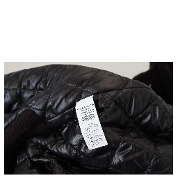 Black Alpaca Button Down Trench Coat Jacket