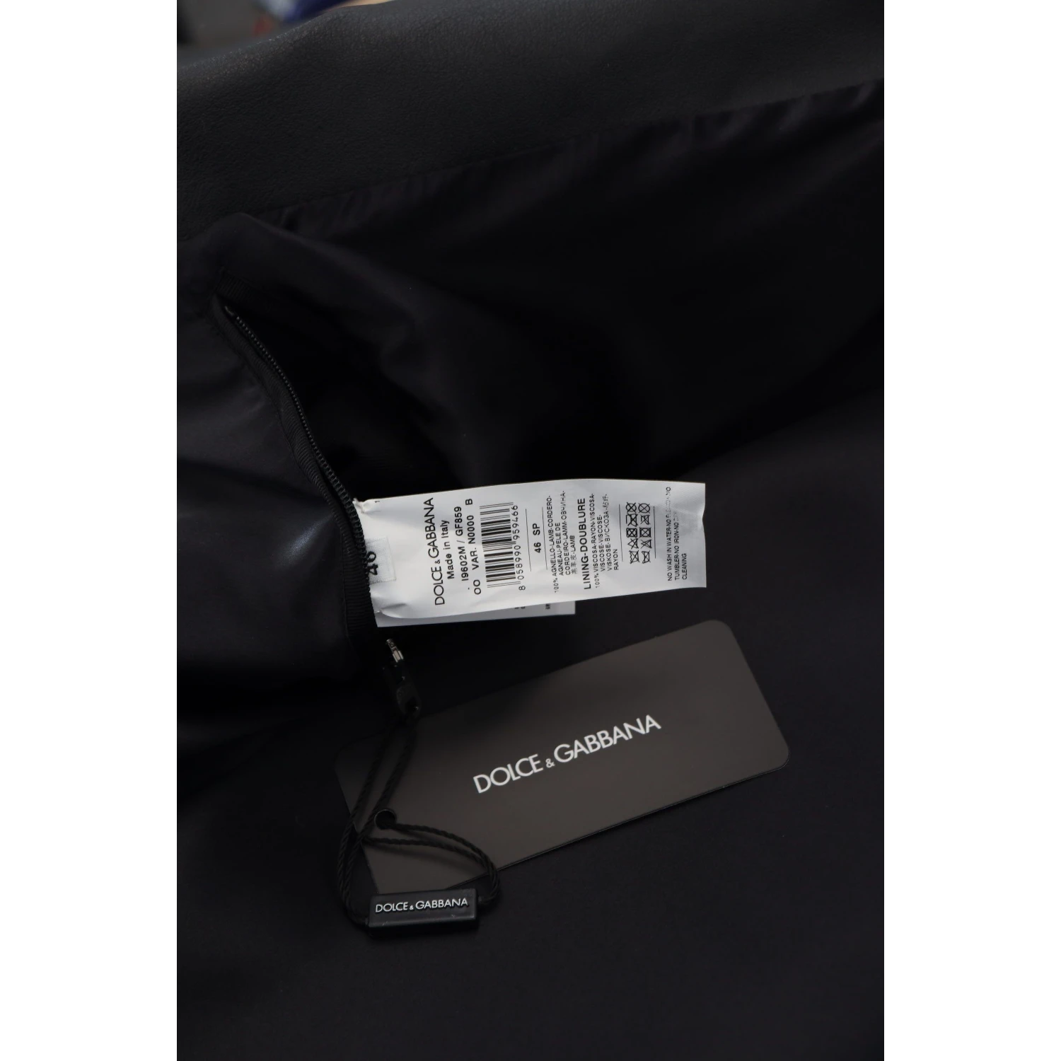 Black Leather Biker Coat Zipper Jacket