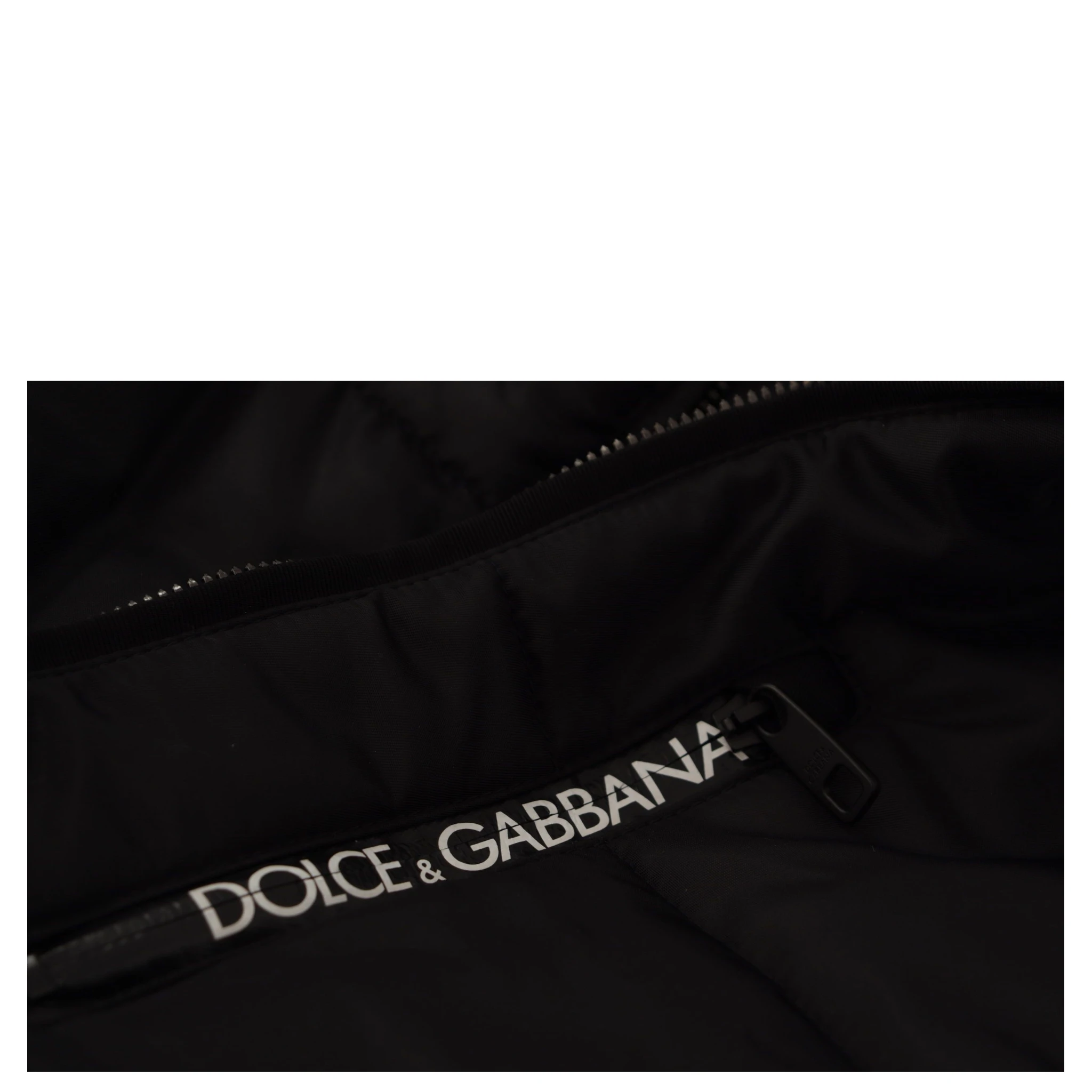 Black Nylon Hooded Parka Coat Winter Jacket