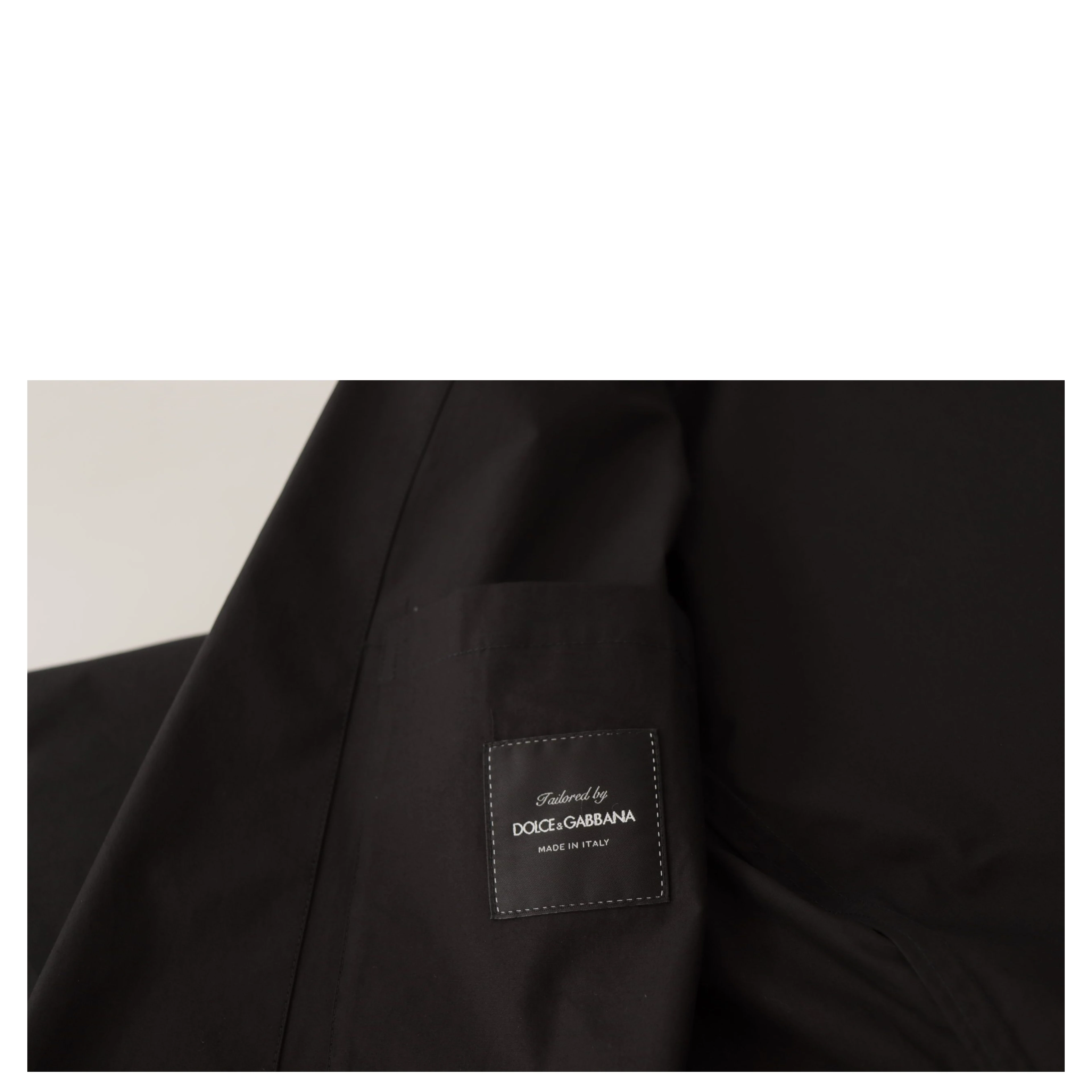 Black Cotton Single Breasted Blazer Jacket