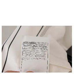 White Stripes Cotton Single Breasted Blazer