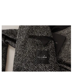 Gray Cotton Single Breasted Fantasy Blazer