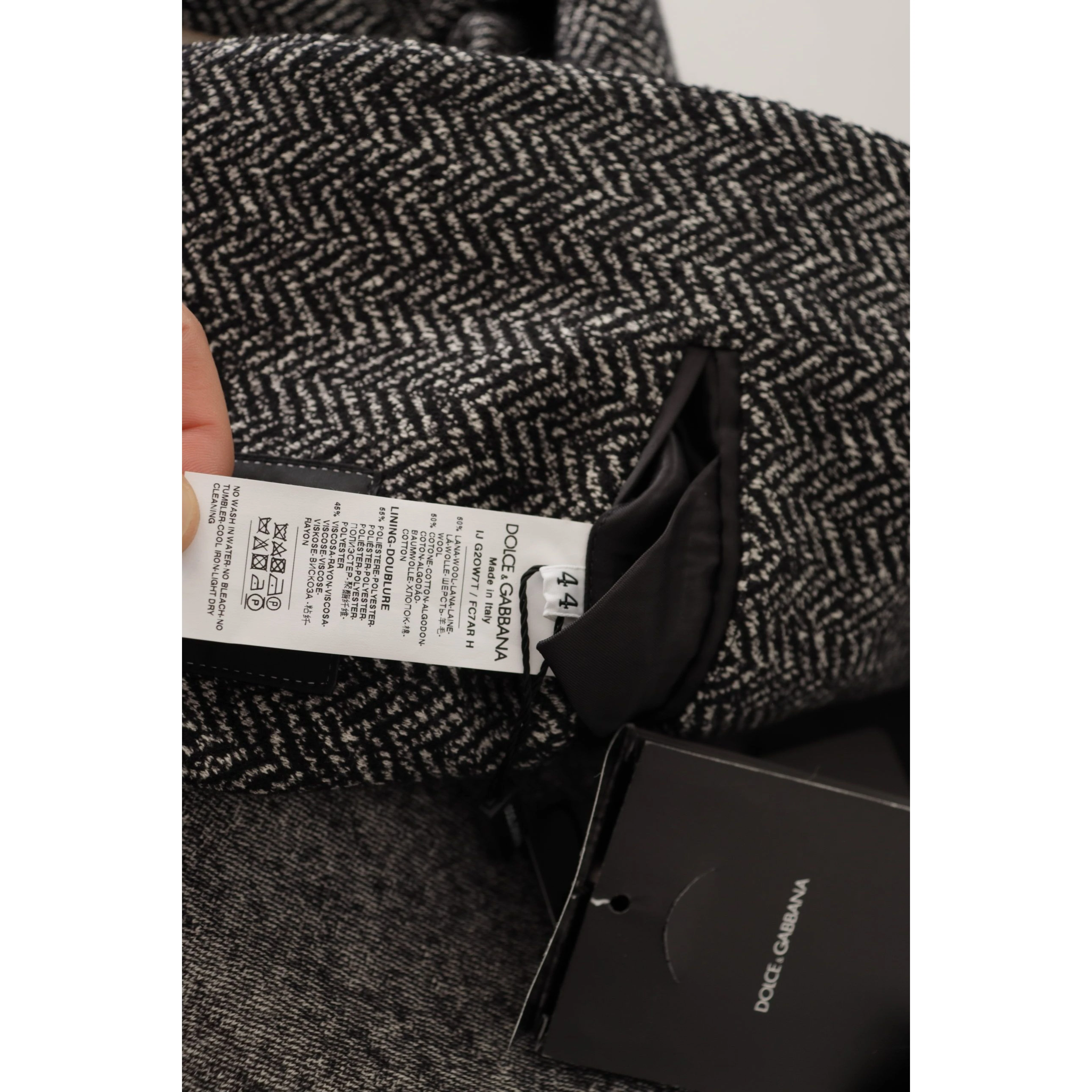 Gray Cotton Single Breasted Fantasy Blazer