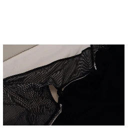 Black Polyester Hooded Full Zip Jacket