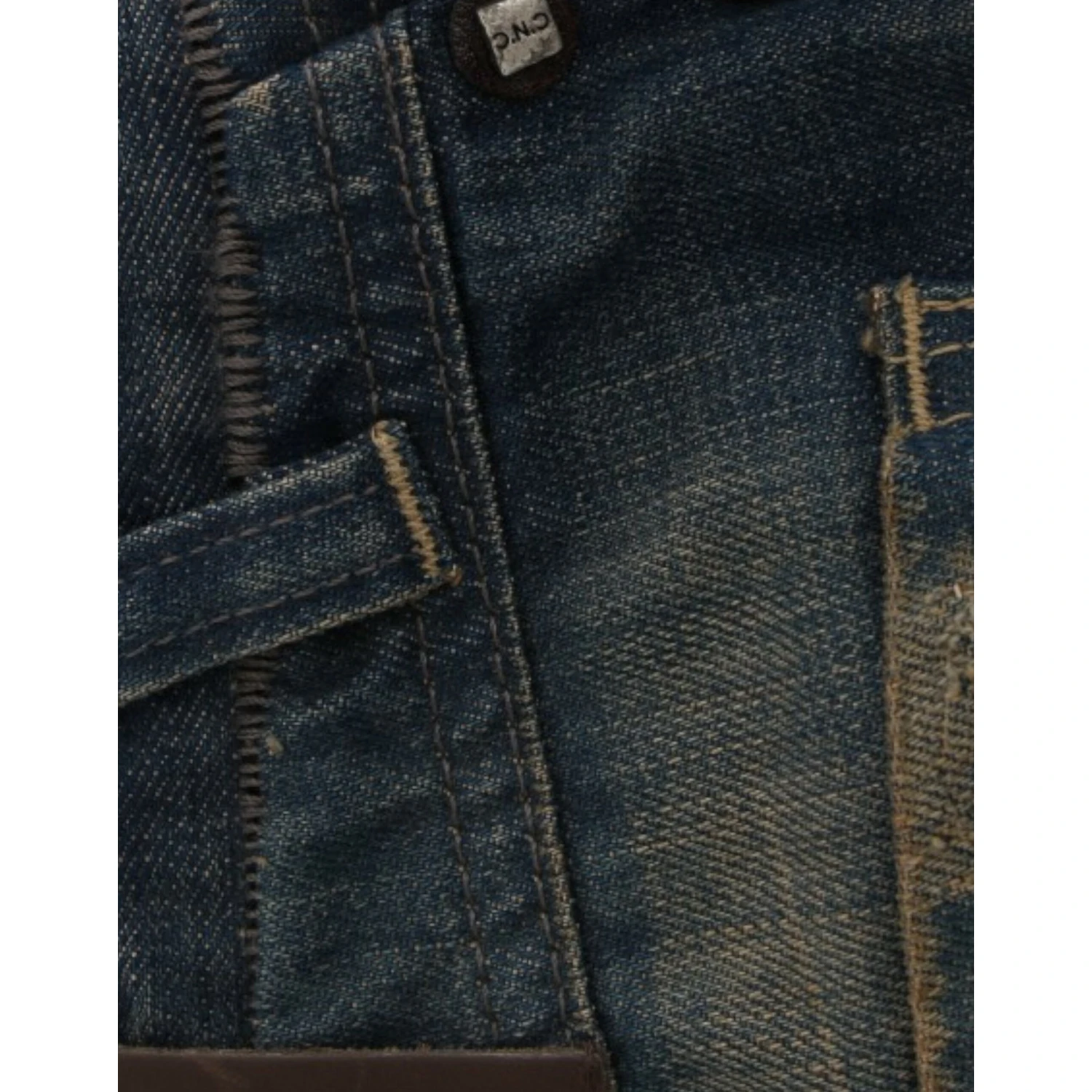 Blue straight leg jeans