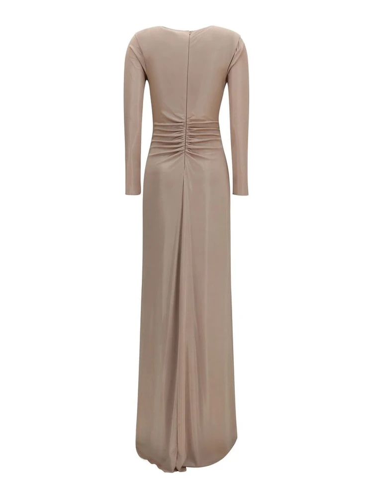 Beige Polyester Casual Dress alternative