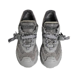 Gray Airmaster Panelled Low Top Men Sneakers Shoes