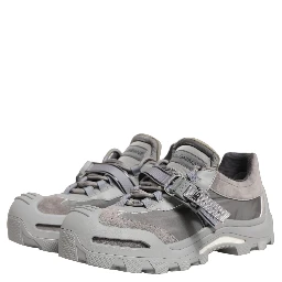 Gray Airmaster Panelled Low Top Men Sneakers Shoes