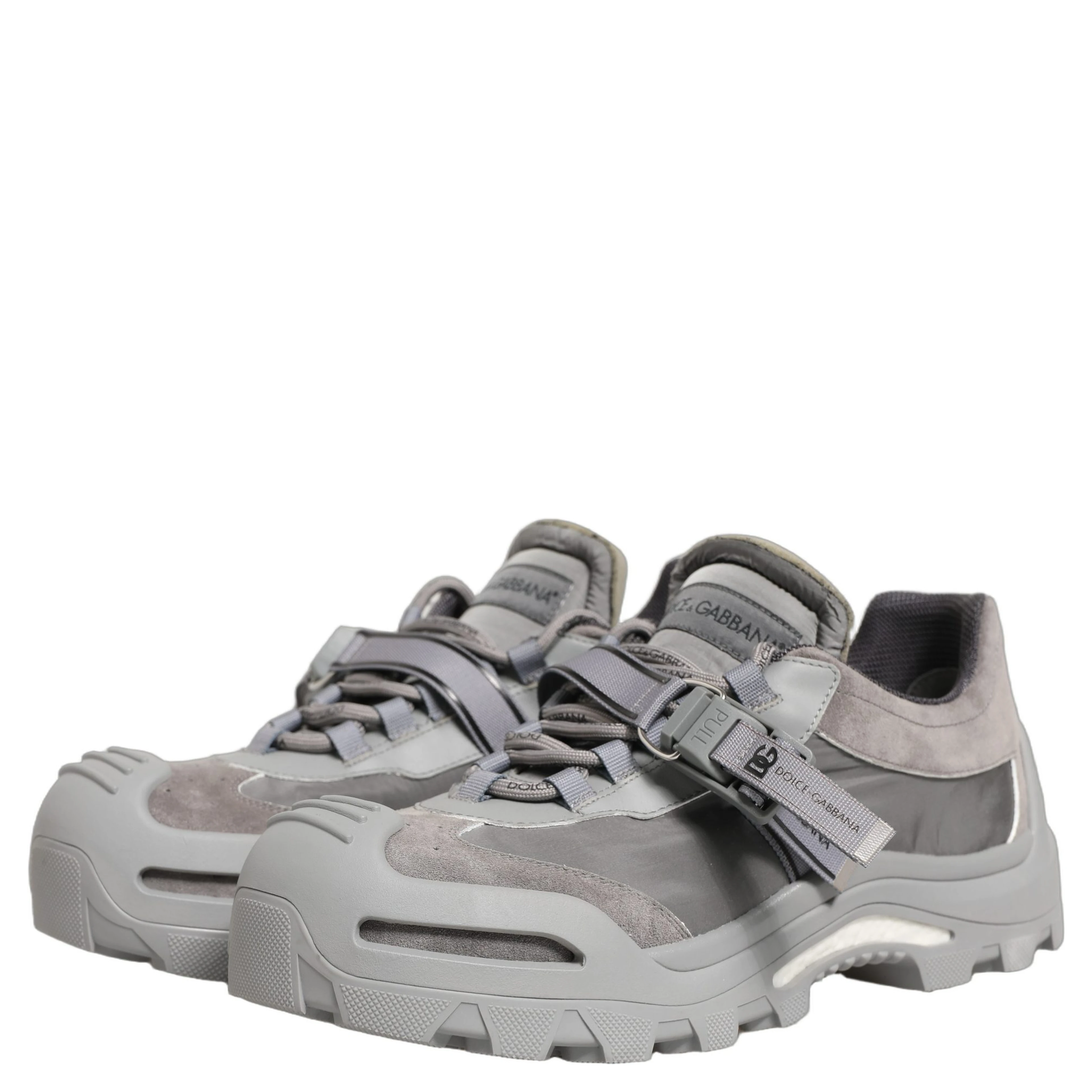 Gray Airmaster Panelled Low Top Men Sneakers Shoes