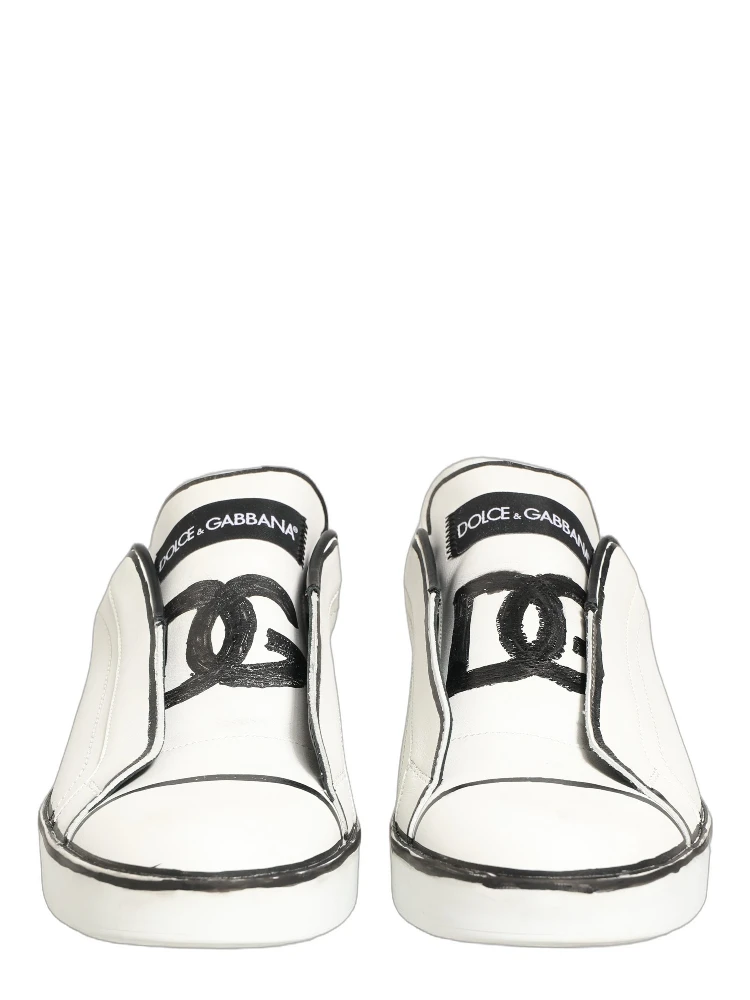 White Leather Portofino Low Top Sneakers Shoes alternative