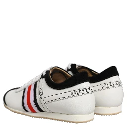 Black White Leather Suede Low Top Sneakers Shoes
