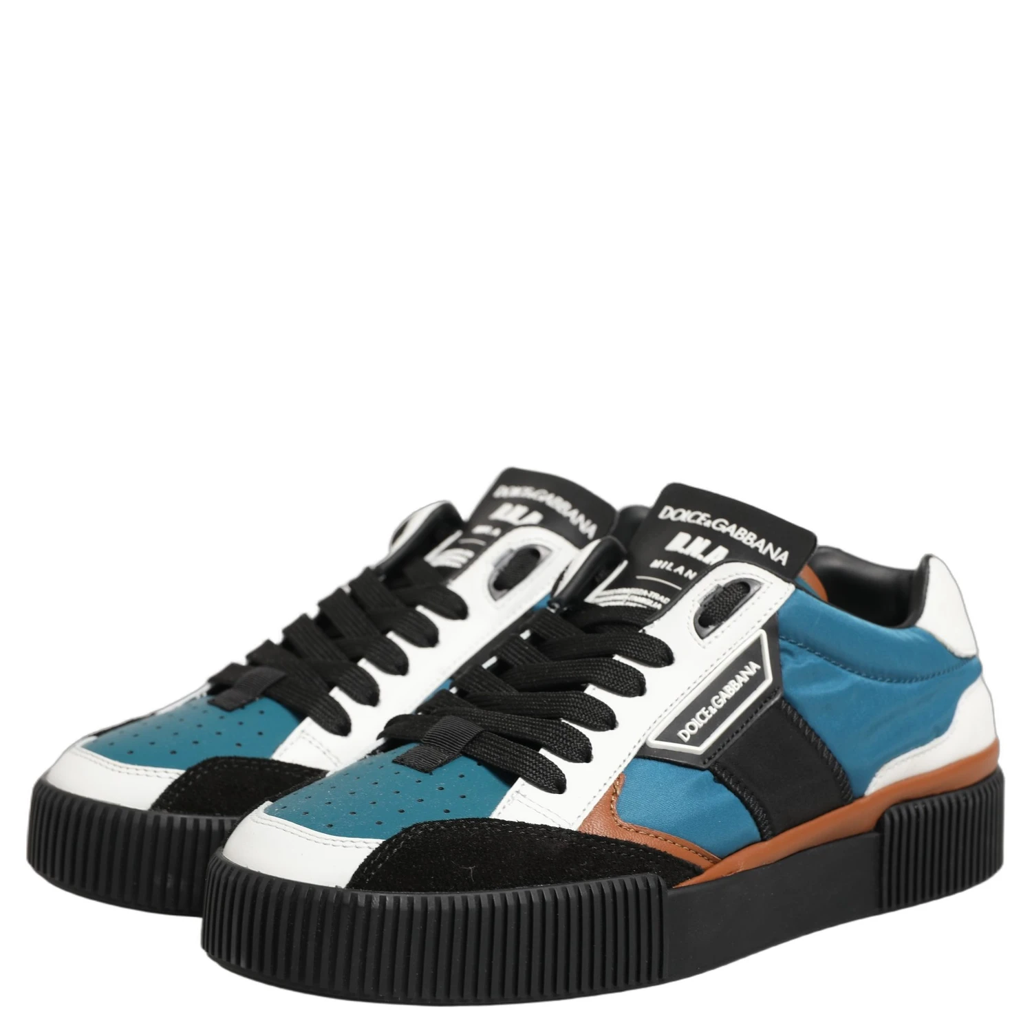 Multicolor Leather MIAMI Low Top Men Sneakers Shoes