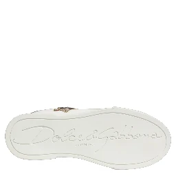 White Patch Calfskin Nappa Portofino Sneakers Shoes