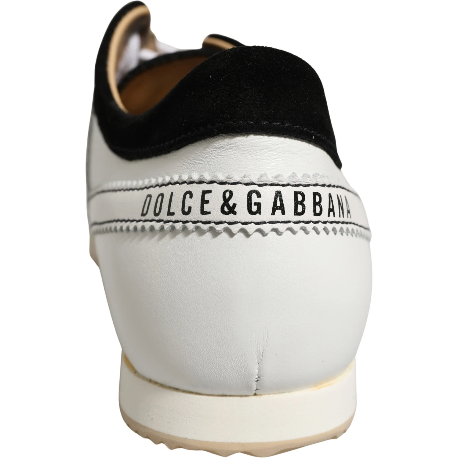 Black White Leather Suede Low Top Sneakers Shoes