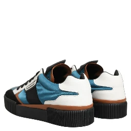 Multicolor Leather MIAMI Low Top Men Sneakers Shoes
