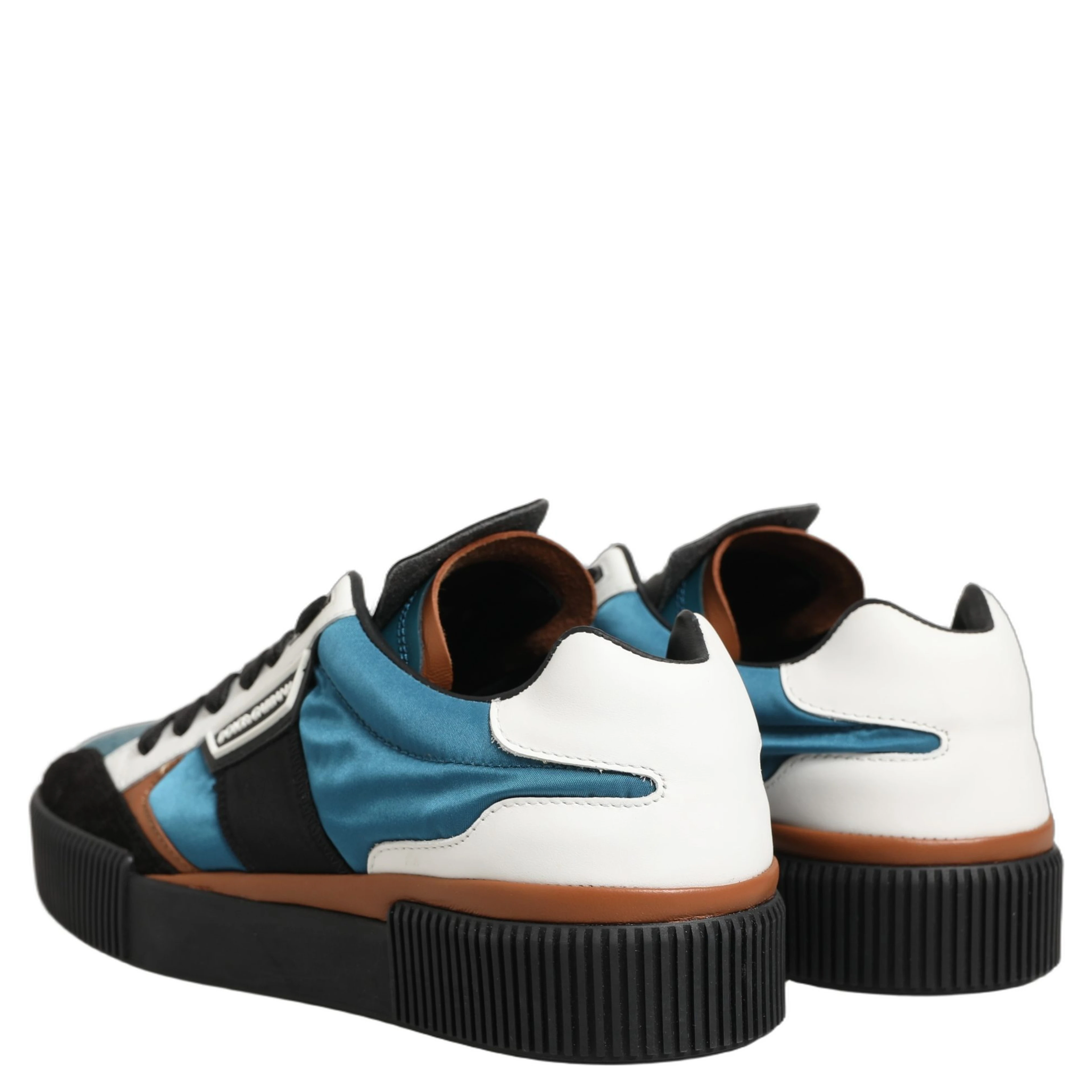 Multicolor Leather MIAMI Low Top Men Sneakers Shoes