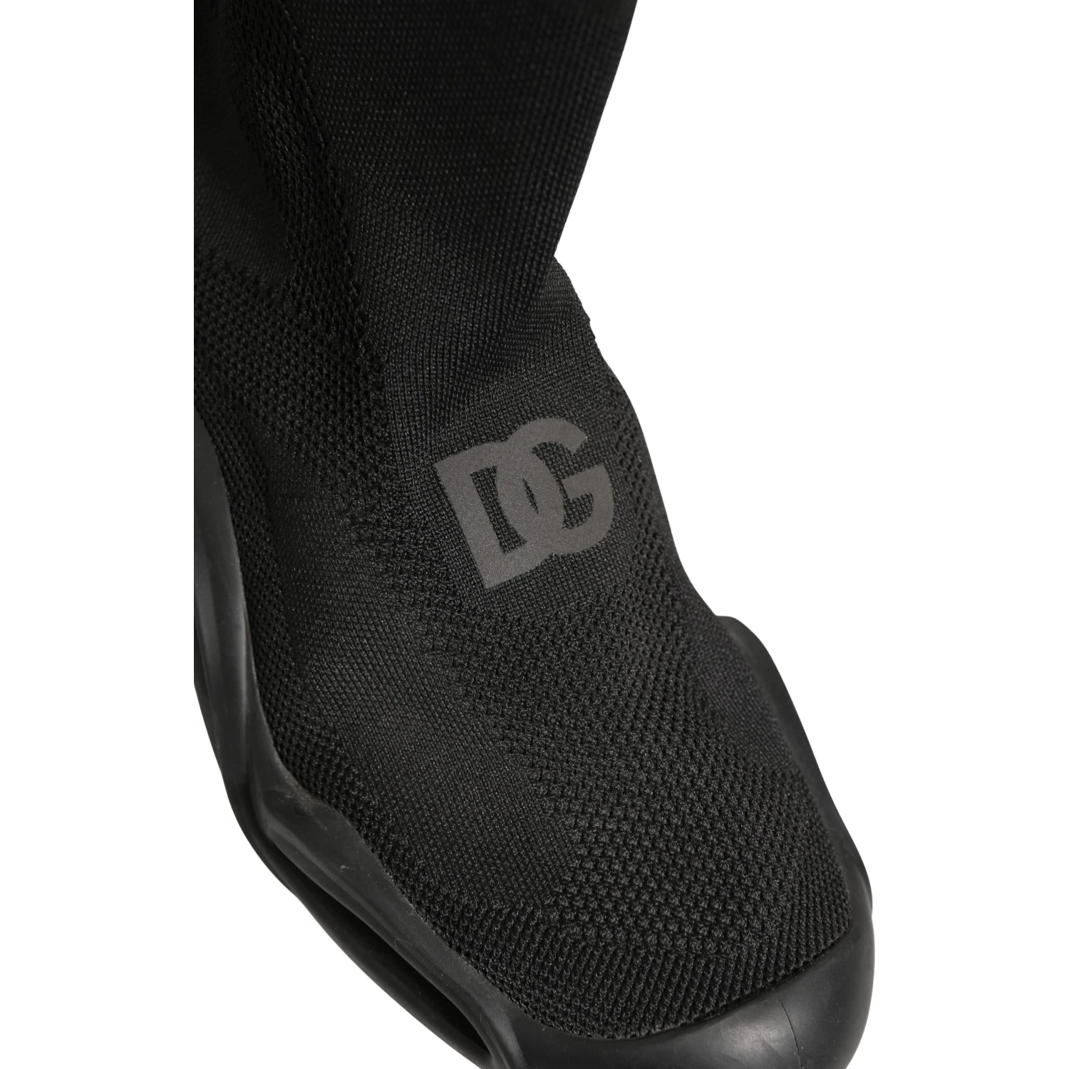 Black Slip On Wave Socks Men Sneakers Shoes