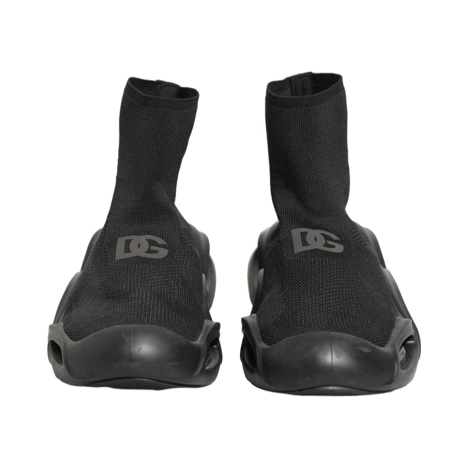Black Slip On Wave Socks Men Sneakers Shoes