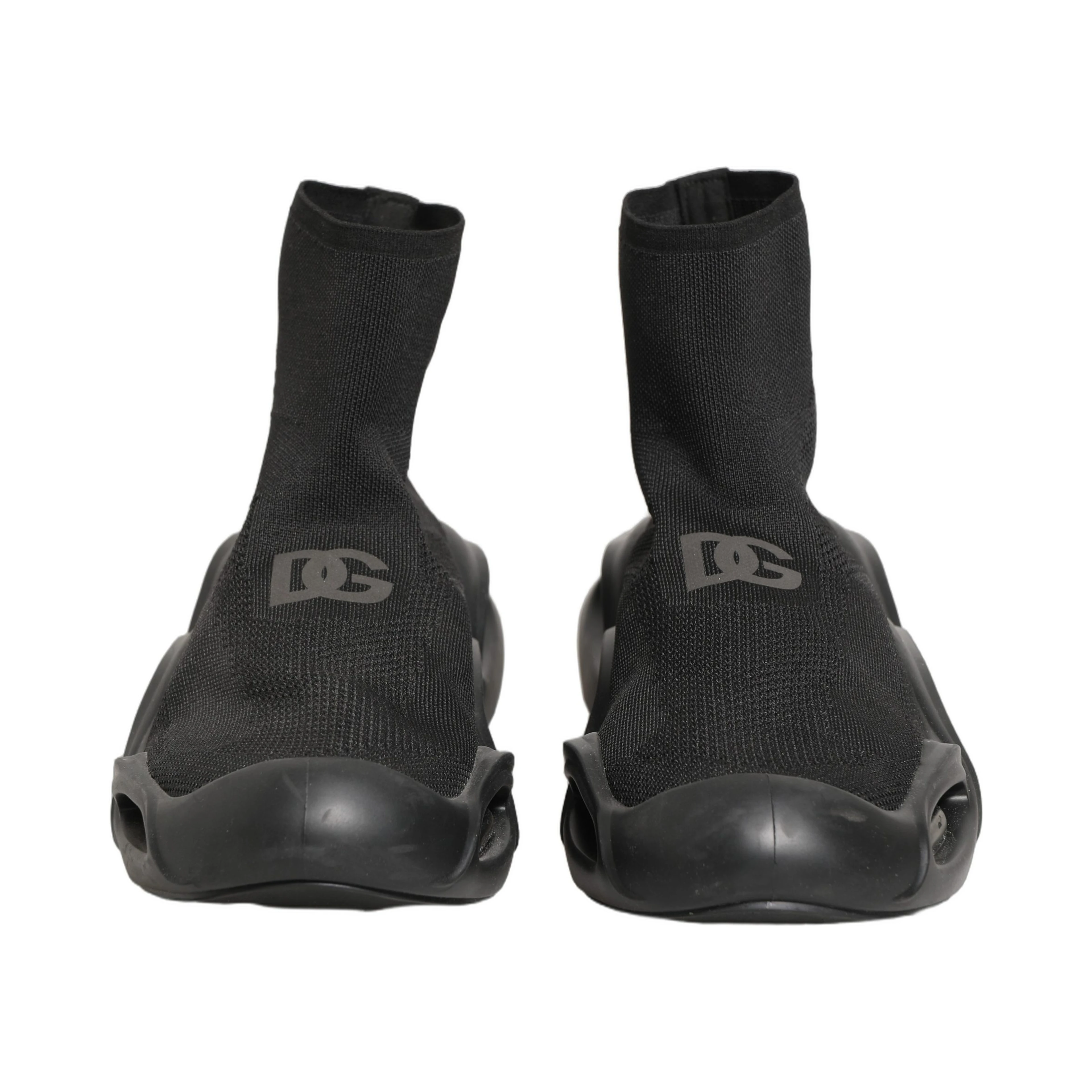 Black Slip On Wave Socks Men Sneakers Shoes