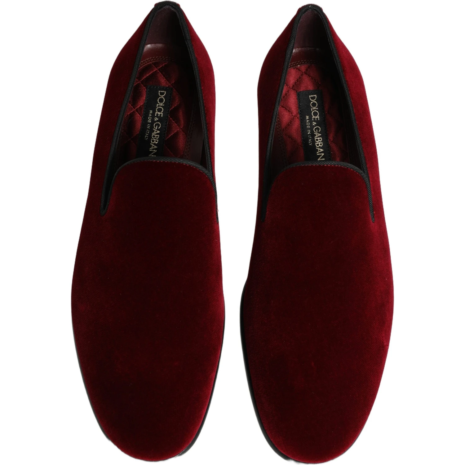 Maroon Velvet Slip On Dress Loafers Shoes