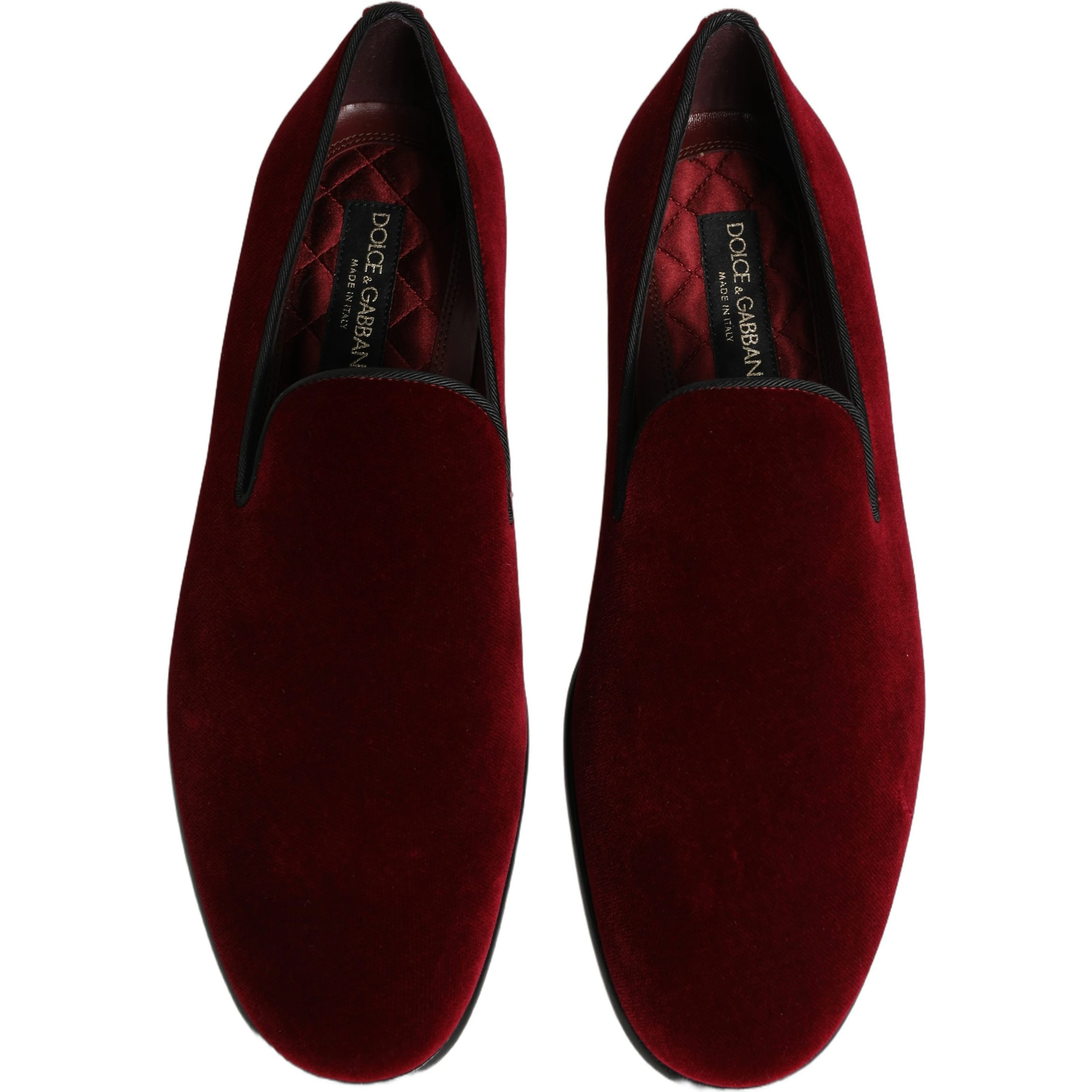 Maroon Velvet Slip On Dress Loafers Shoes