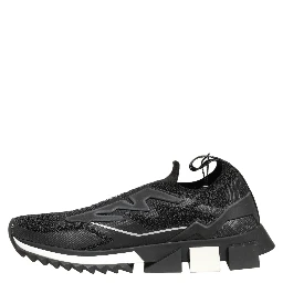Black White Sorrento Slip-On Logo Sneakers Shoes