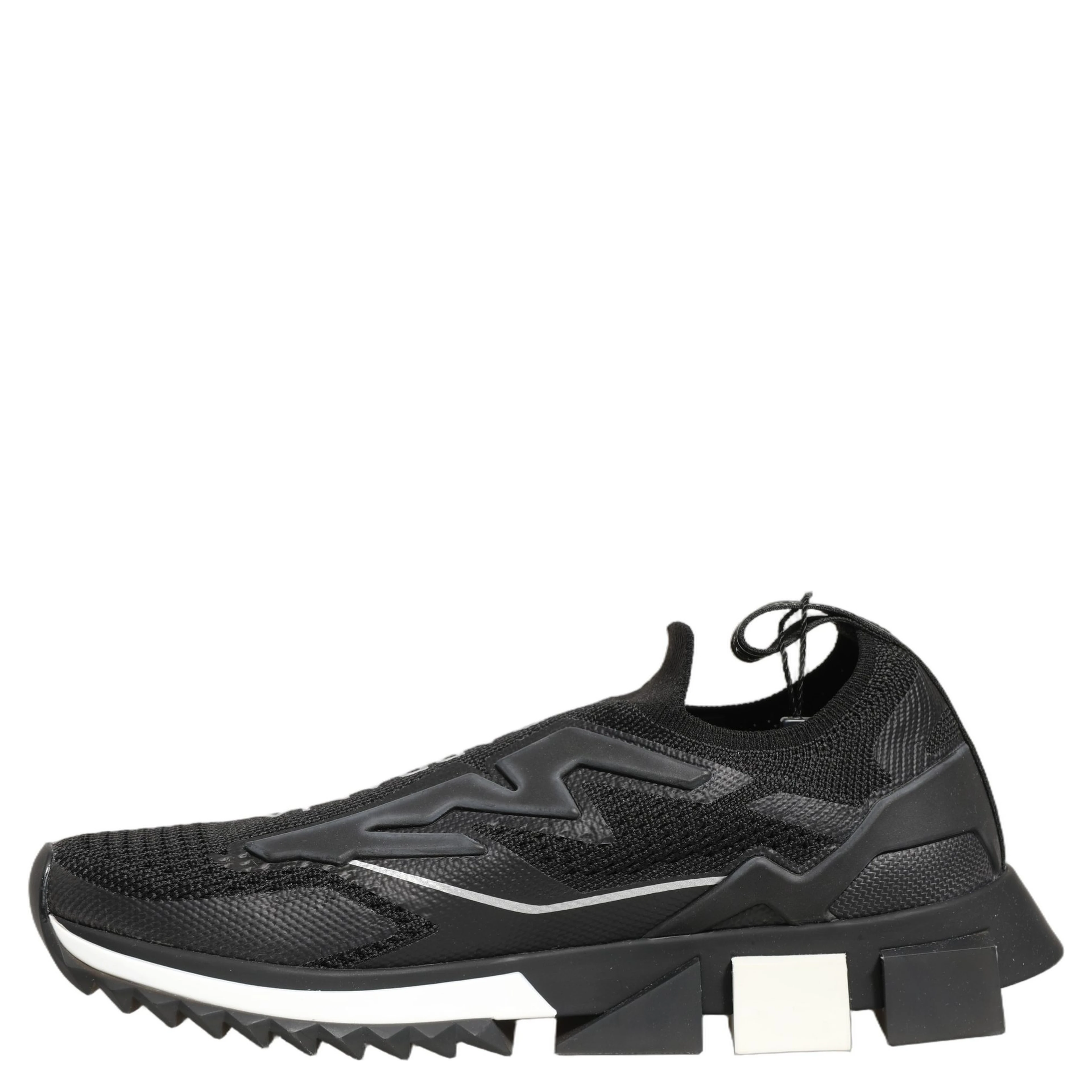 Black White Sorrento Slip-On Logo Sneakers Shoes