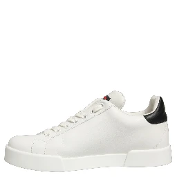 White Patch Calfskin Nappa Portofino Sneakers Shoes