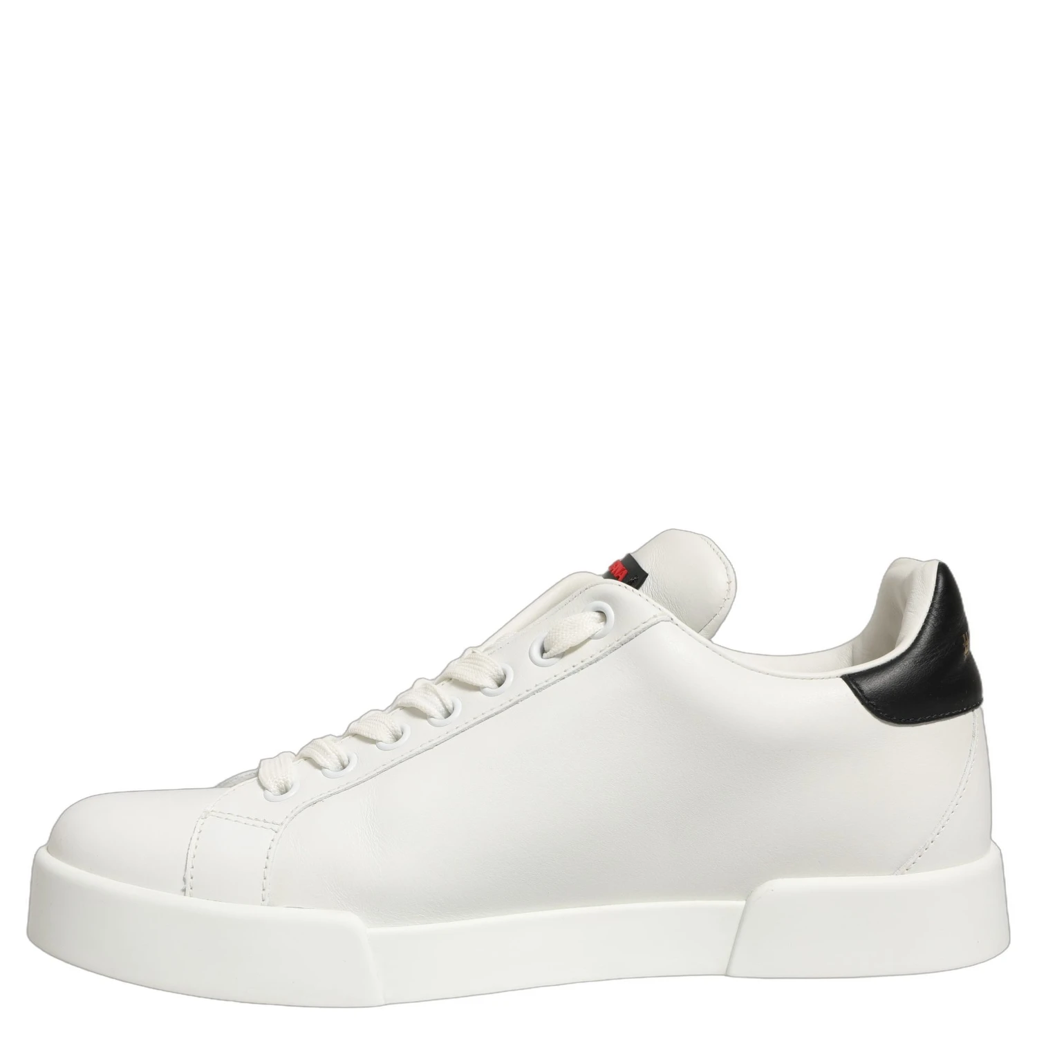 White Patch Calfskin Nappa Portofino Sneakers Shoes
