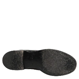Black Leather Formal Men Dress Loafers Shoes