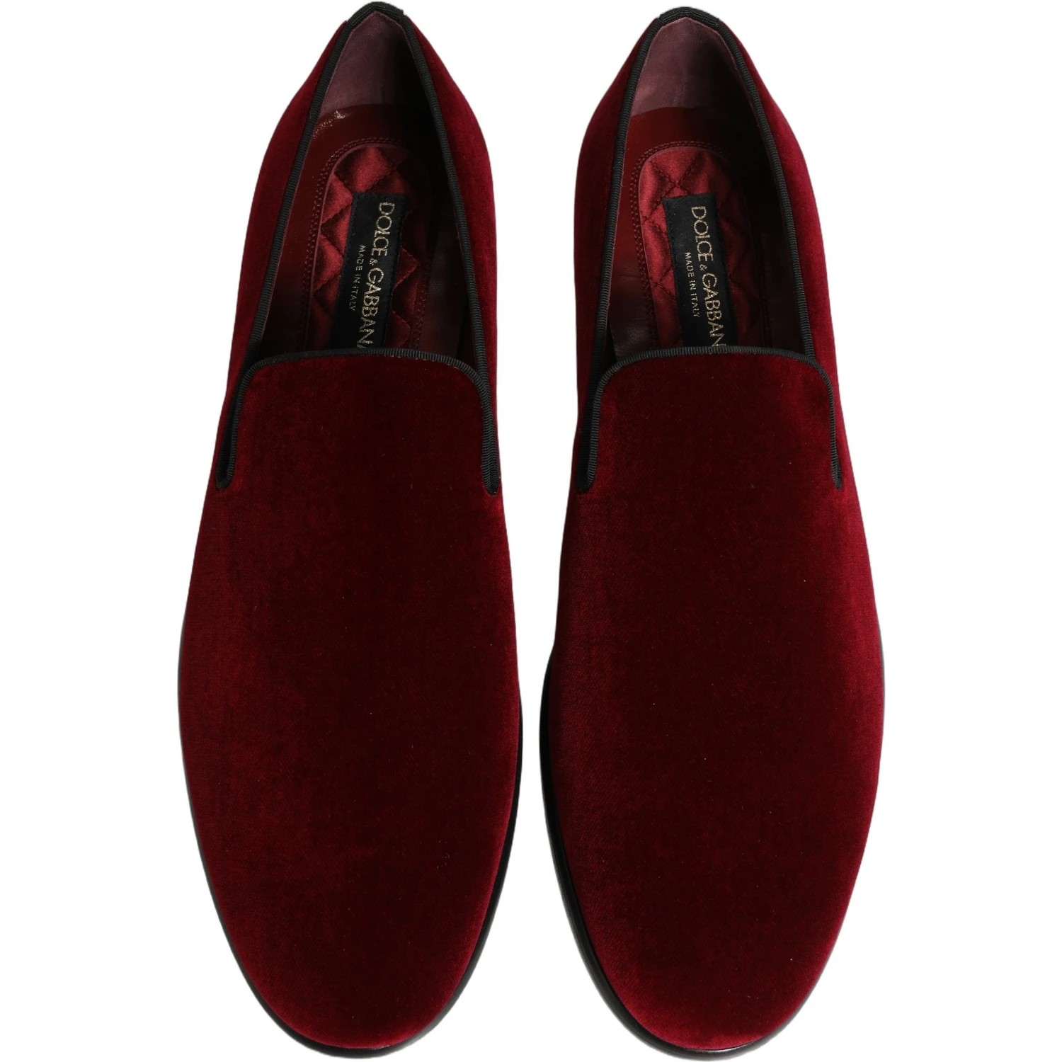 Maroon Velvet Slip On Men Dress Loafers Shoes