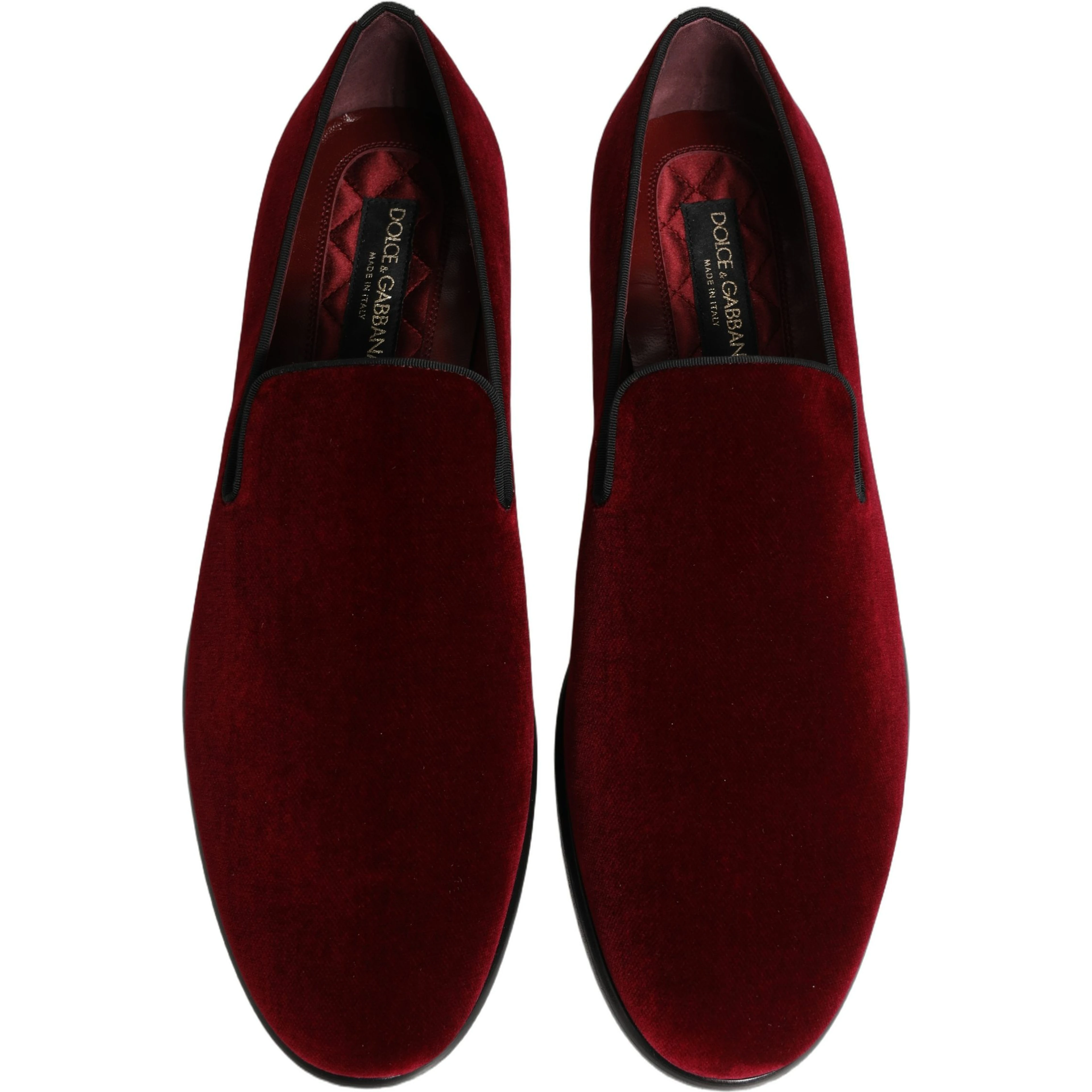 Maroon Velvet Slip On Men Dress Loafers Shoes