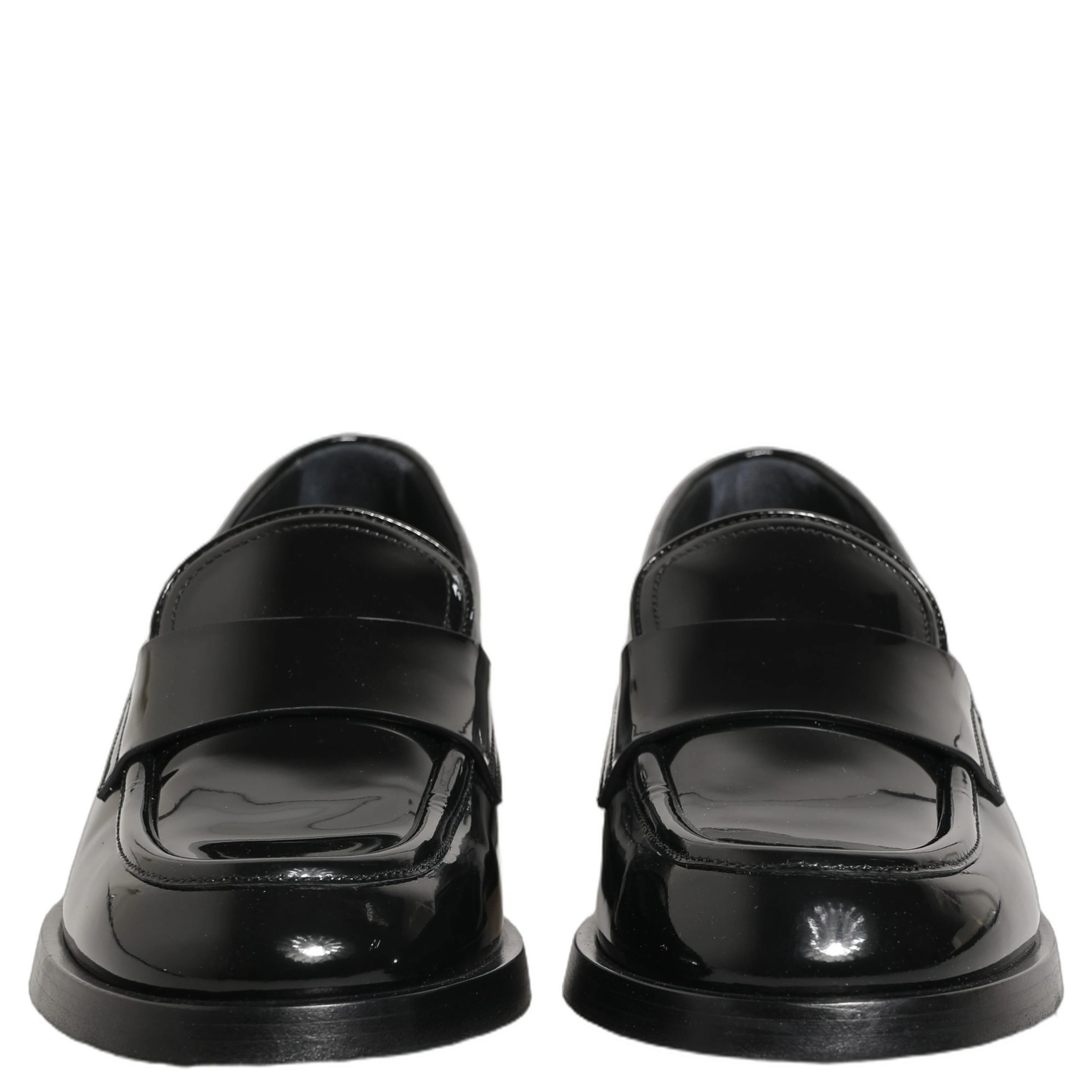 Black Leather Formal Men Dress Loafers Shoes