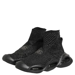Black Slip On Wave Socks Men Sneakers Shoes