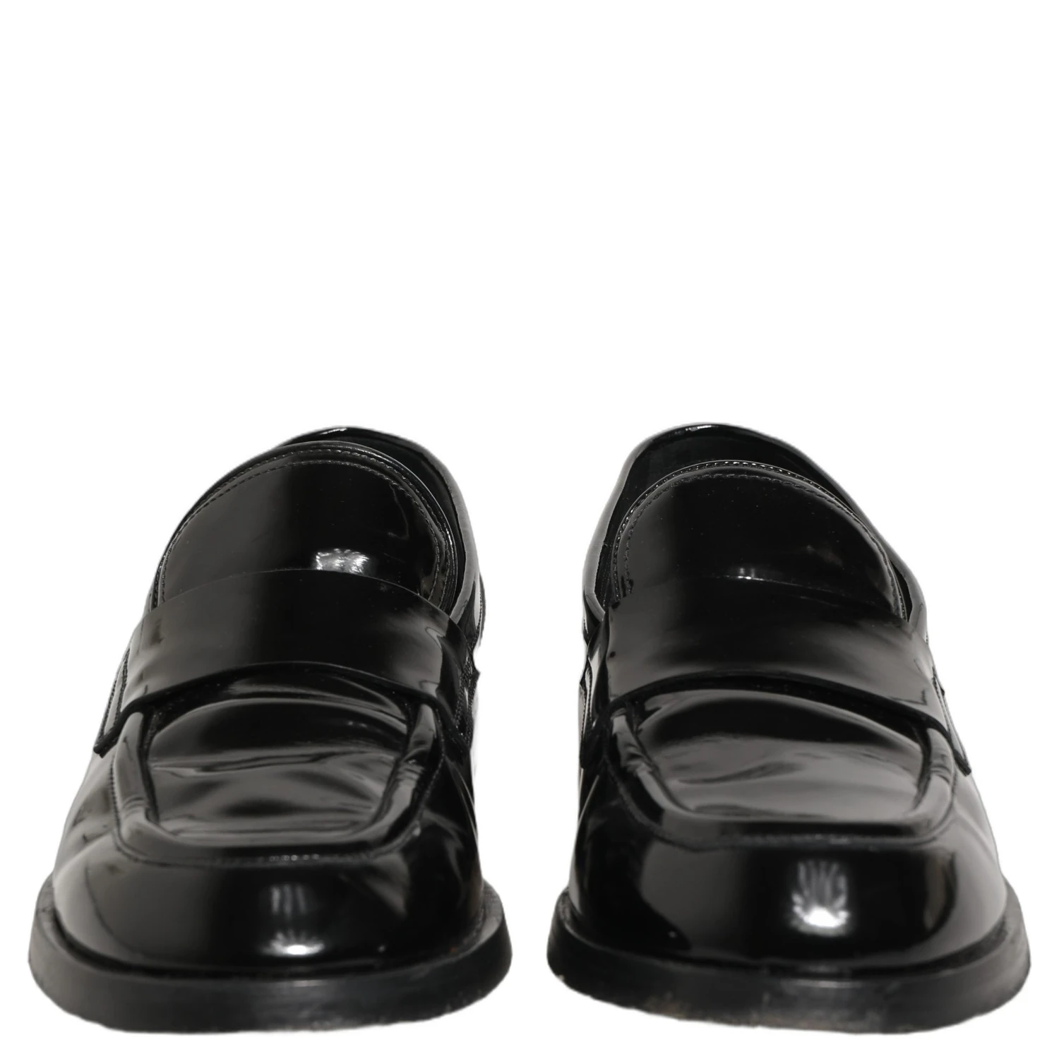 Black Leather Formal Men Dress Loafers Shoes