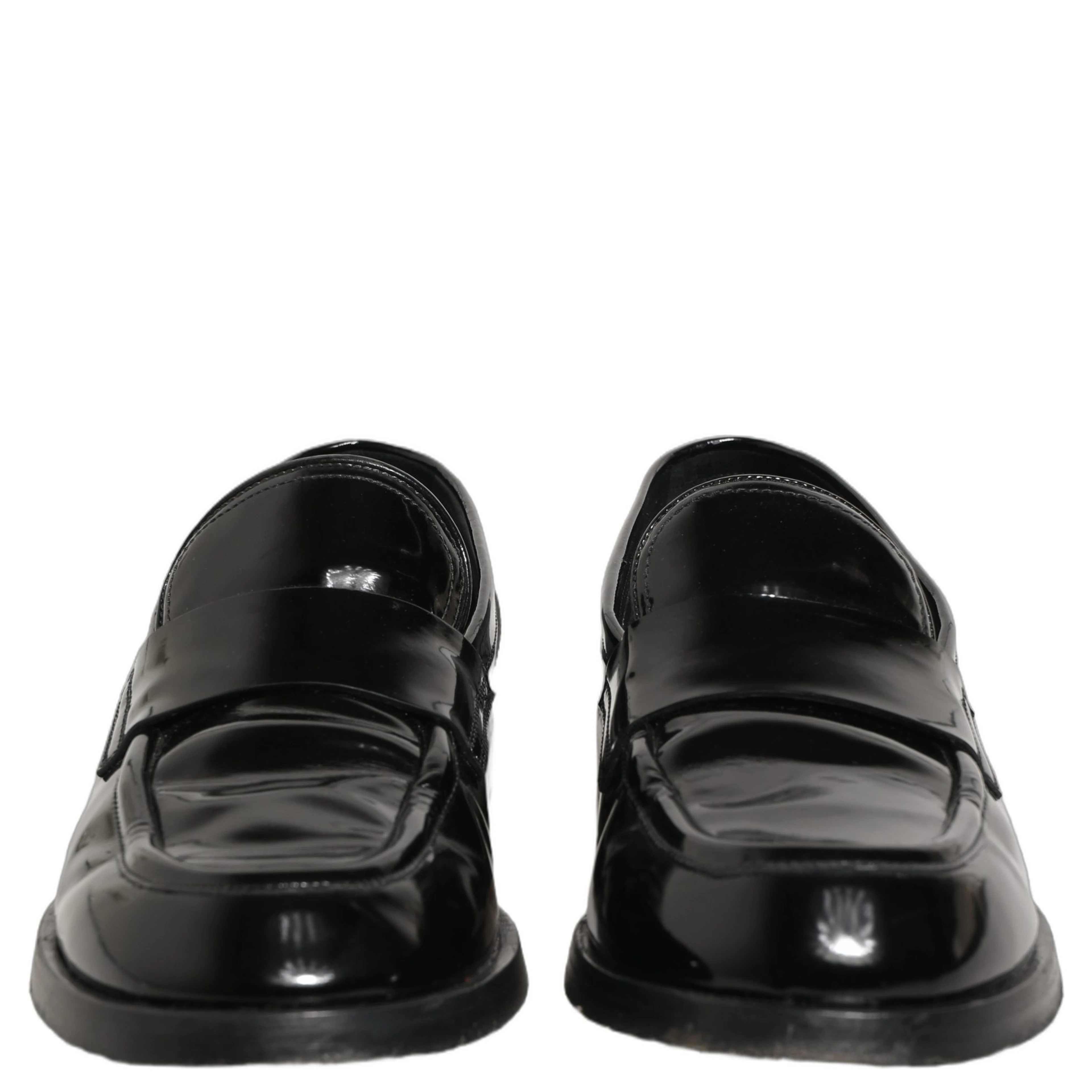 Black Leather Formal Men Dress Loafers Shoes