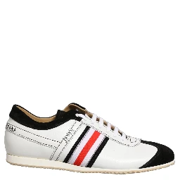 Black White Leather Suede Low Top Sneakers Shoes