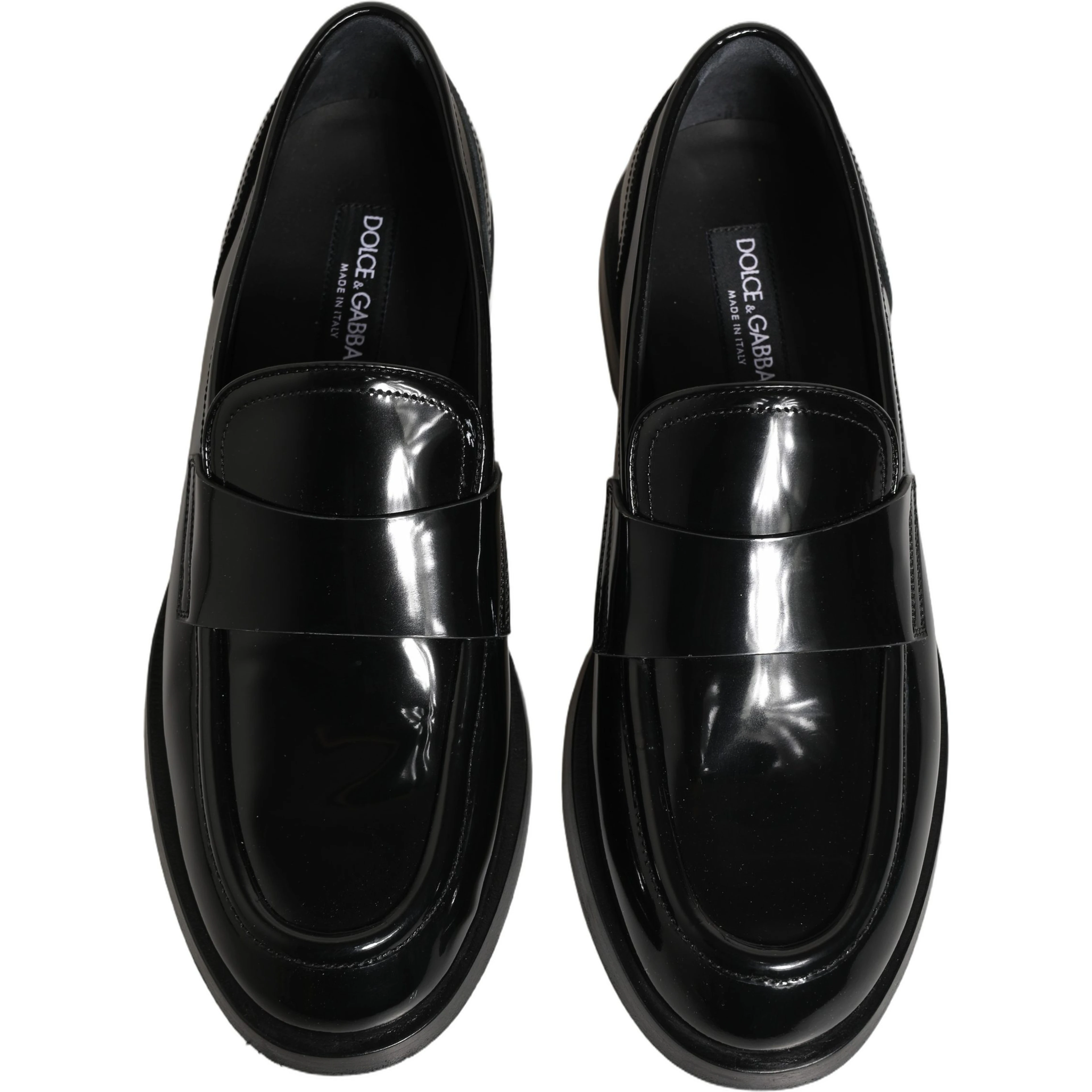 Black Leather Formal Men Dress Loafers Shoes