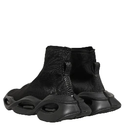 Black Slip On Wave Socks Men Sneakers Shoes