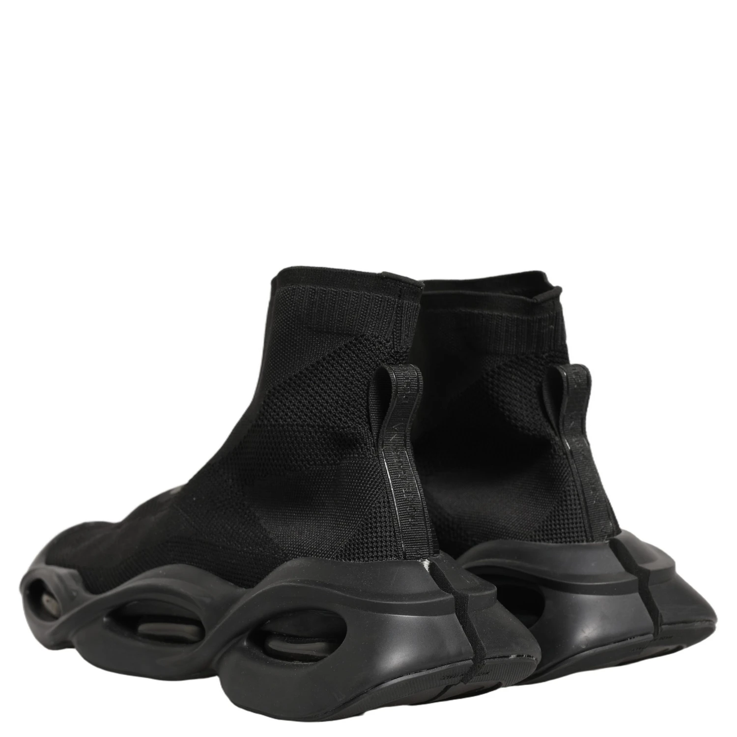 Black Slip On Wave Socks Men Sneakers Shoes